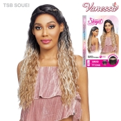 Vanessa Synthetic Slayd Deep Hand Tied Middle Part Lace Wig - TSB SOUEI